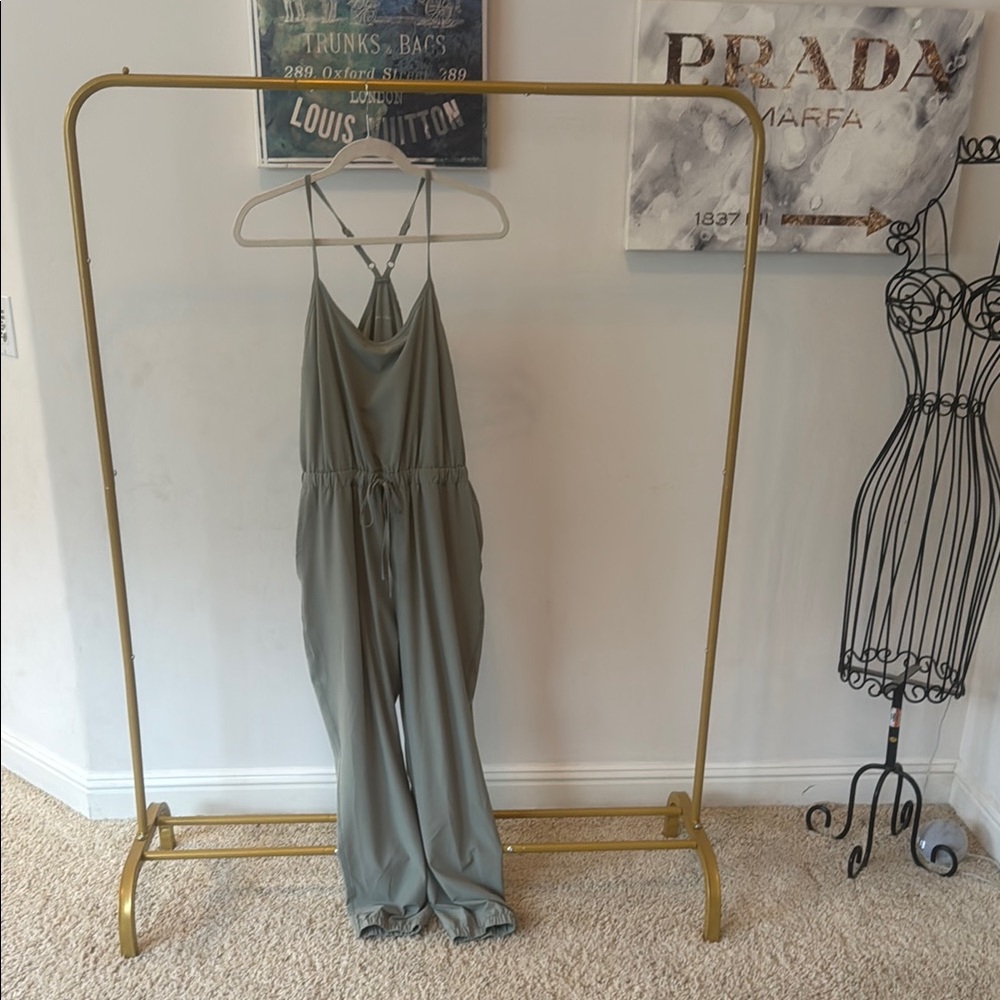Chic Olive Green Jumpsuit